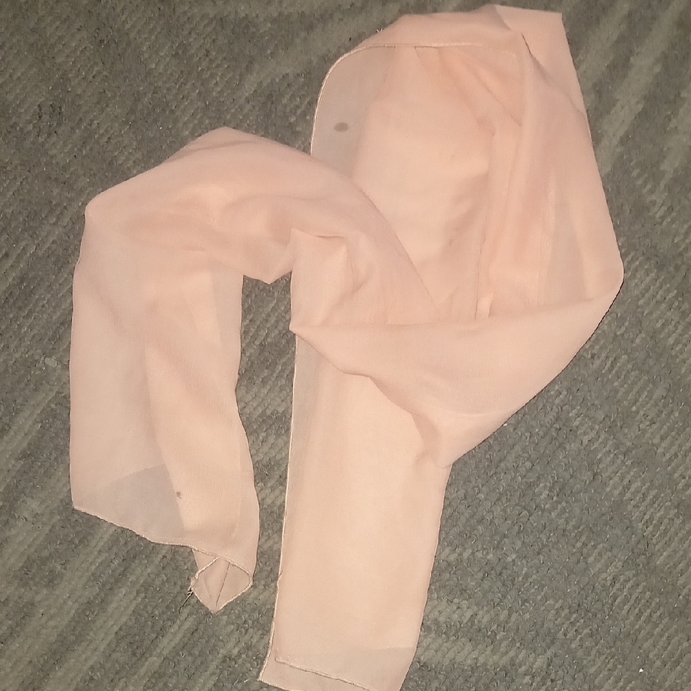 Elegant Sheer Pink Scarf